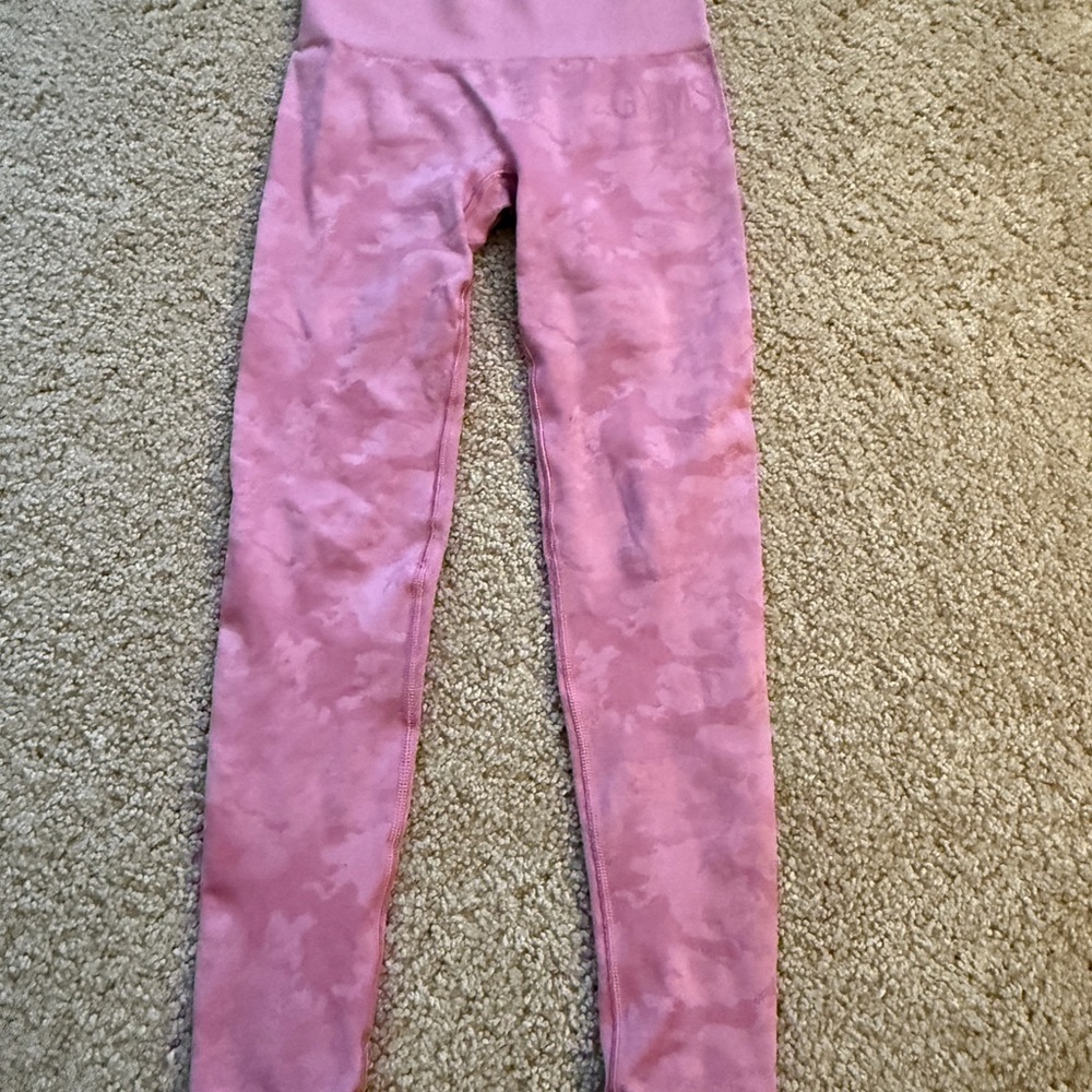 Gymshark Pink Camouflage Leggings